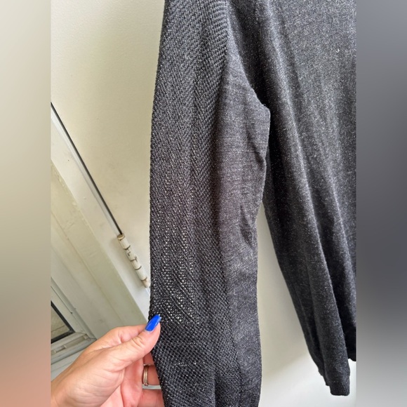 Eileen Fisher Shimmery Metallic Merino Wool Tunic - Picture 3 of 8